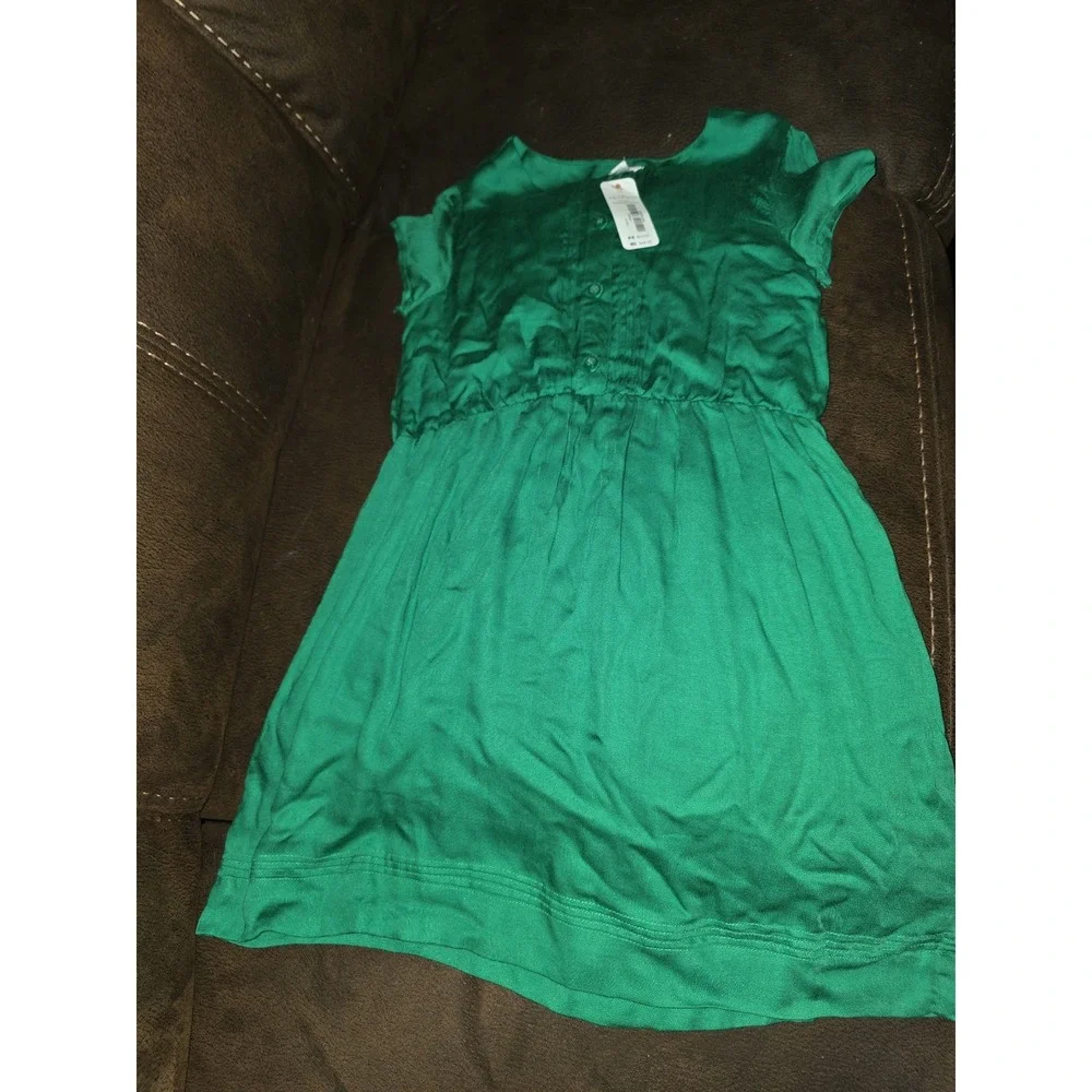 Gymboree so ready for school green back to school dress size 10 nwt